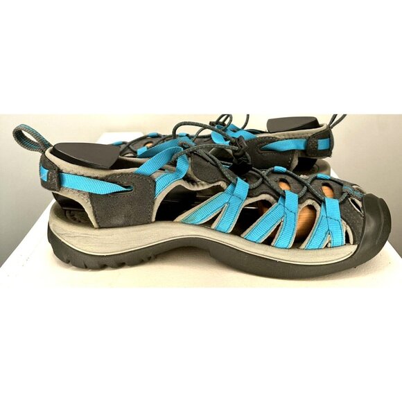 Keen Whisper Sport Sandals Hiking Waterproof Shoes Aqua Teal Blue Womens Size 10 - Picture 5 of 13